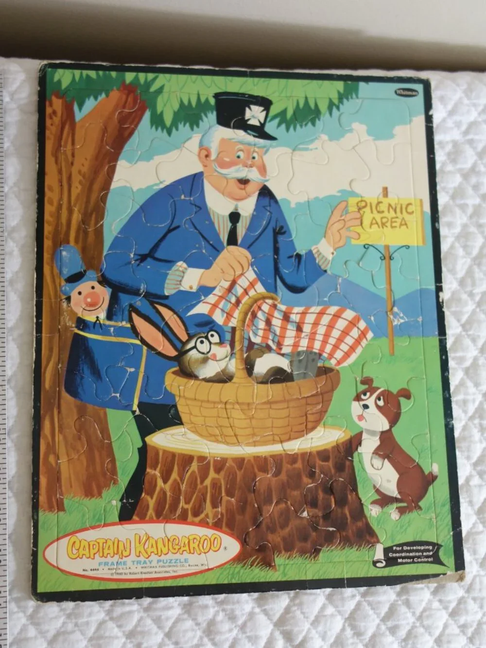 Vntg 1960’s Whitman Puzzles Hanna-Barbera Flintstones, Captain Kangaroo, Dennis